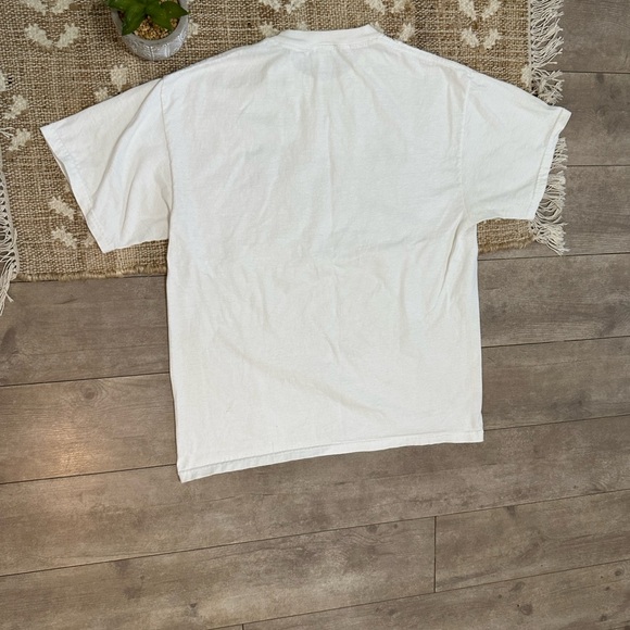 Vintage Galyans Men’s White USA Tennis Graphic Cotton T-Shirt Size Large - Picture 8 of 11
